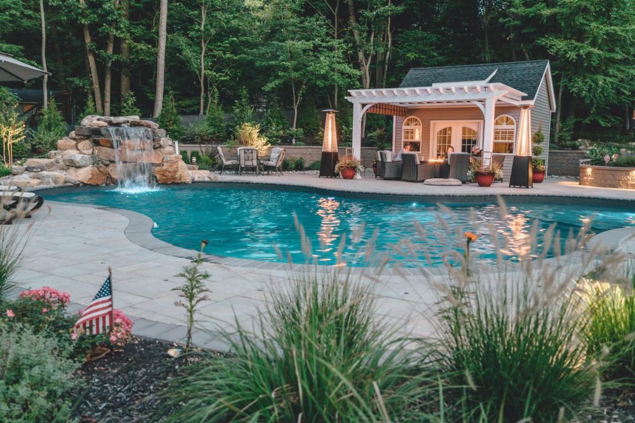 Dan's Pool House A Backyard Oasis Lancaster Barns